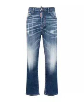 Укороченные джинсы Dsquared2, синий