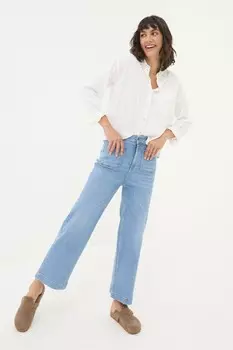 Укороченные джинсы Fatface с широкими штанинами Fat Face, синий