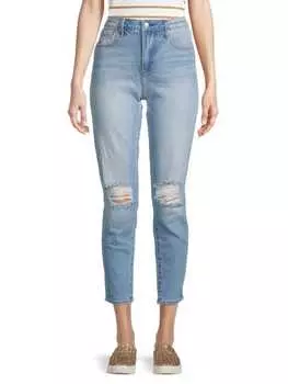 Укороченные джинсы gizelle с эффектом потертости Driftwood Light wash