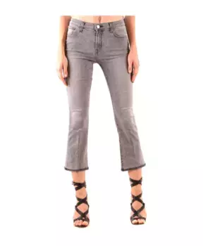 Укороченные джинсы из денима J Brand, серый