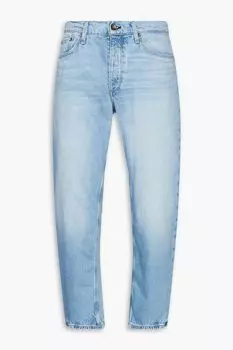 Укороченные джинсы из выцветшего денима RAG & BONE, синий