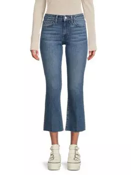 Укороченные джинсы Joe's Jeans со средней посадкой, crux голубой