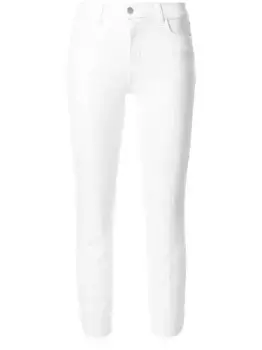 Укороченные джинсы L'Agence, белый