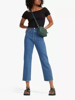 Укороченные джинсы Levi's Ribcage прямого кроя, джаз-поп