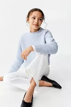 Укороченные джинсы Mango, белый