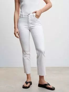 Укороченные джинсы Mango Sienna, белые