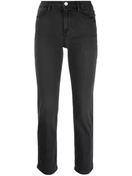 Укороченные джинсы прямого кроя FRAME, черный