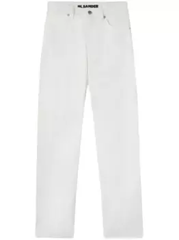 Укороченные джинсы прямого кроя JIL SANDER, белый