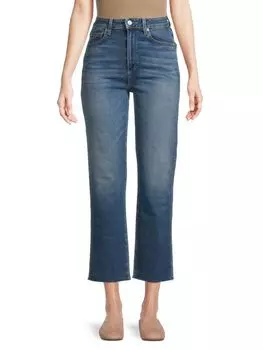 Укороченные джинсы прямого кроя LE JEAN Blue