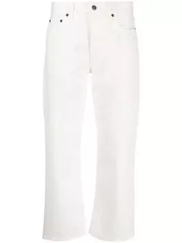 Укороченные джинсы прямого кроя The Row, белый