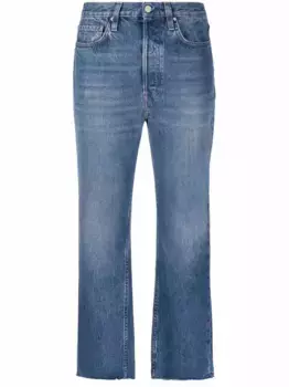 Укороченные джинсы прямого кроя TOTEME, синий
