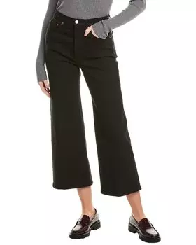 Укороченные джинсы RE/DONE с высокой талией, черные, широкие REDONE