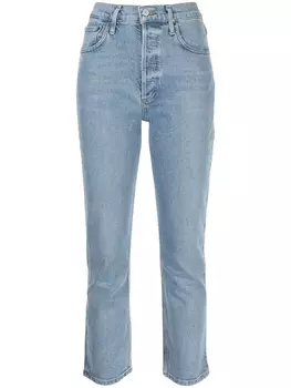 Укороченные джинсы Riley AGOLDE, синий