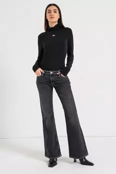 Укороченные джинсы с низкой посадкой Tommy Jeans, черный