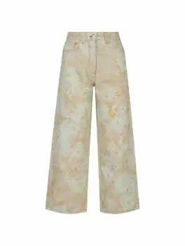 Укороченные джинсы с принтом Dries Van Noten