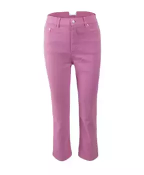 Укороченные джинсы с высокой талией Ami Paris, фиолетовый