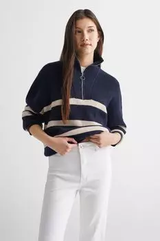 Укороченные джинсы с высокой талией Mango, белый
