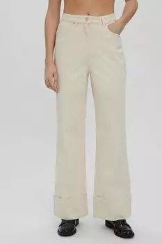 Укороченные джинсы с закатанным краем Vero Moda, белый