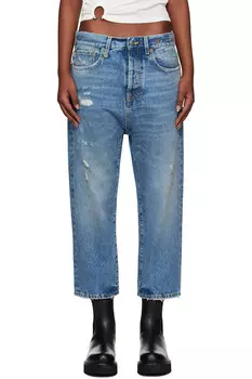 Укороченные джинсы с заниженной талией R13, цвет bain