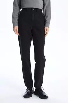 Укороченные джинсы с зауженной штаниной Lc Waikiki, черный