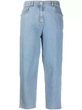 Укороченные джинсы с завышенной талией Fabiana Filippi, синий