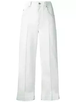 Укороченные джинсы с завышенной талией MARANT TOILE, синий