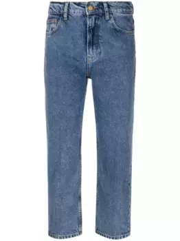 Укороченные джинсы с завышенной талией Philosophy Di Lorenzo Serafini, синий