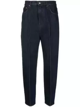 Укороченные джинсы с завышенной талией TOTEME, синий