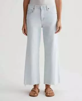 Укороченные джинсы Saige Wide Leg In Tide Pool AG Jeans
