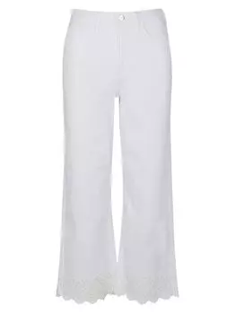 Укороченные джинсы широкого кроя In Bloom Stretch Jen7, белый