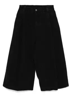 Укороченные джинсы широкого кроя SONGZIO, черный