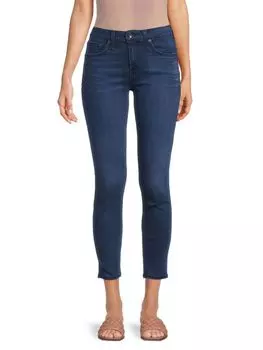 Укороченные джинсы скинни Cate со средней посадкой Rag & Bone, синий