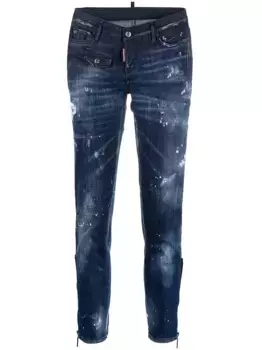 Укороченные джинсы скинни Jennifer DSQUARED2, синий