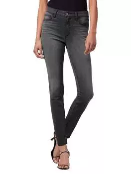 Укороченные джинсы скинни Joe's Jeans с высокой посадкой, чёрный