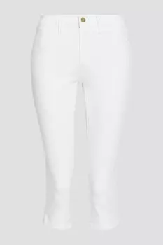 Укороченные джинсы скинни Le Pedal с высокой посадкой FRAME, белый