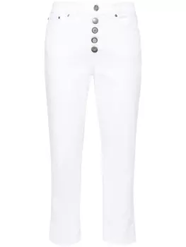 Укороченные Джинсы со средней посадкой DONDUP, белый