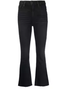 Укороченные джинсы средней посадки PAIGE, черный