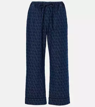 Укороченные джинсы Toile Iconographe Valentino, цвет medium blue denim