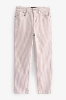 Укороченные джинсы узкого кроя Next, розовый