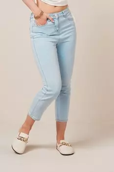 Укороченные джинсы узкого кроя Next, синий