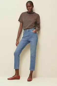 Укороченные джинсы узкого кроя Next, синий