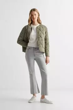 Укороченные джинсы выше щиколотки Mango, серый