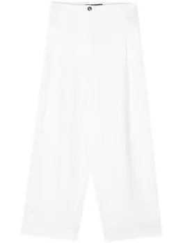 Укороченные льняные брюки Bimba y Lola, белый