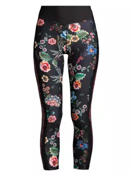 Укороченные леггинсы с цветочным принтом Ardell Johnny Was, мультиколор