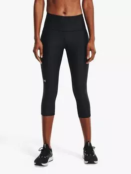 Укороченные леггинсы с высокой талией Under Armour HeatGear Armor, черные