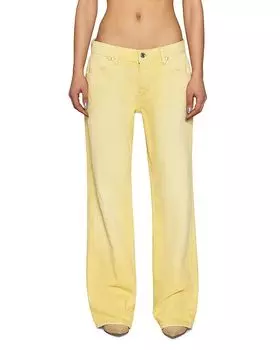 Укороченные мешковатые джинсы с низкой посадкой Butter EB Denim, желтый