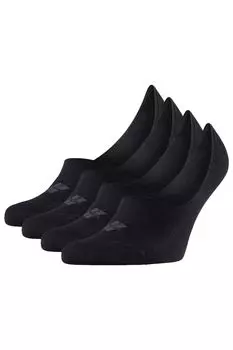 Укороченные носки из хлопка - 4 пары Burlington, черный