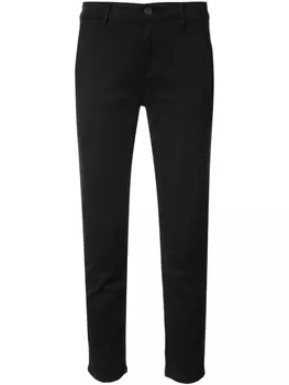 Укороченные облегающие брюки 'Caden' AG Jeans, черный
