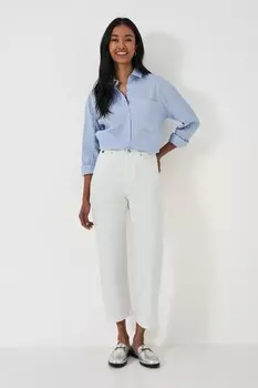 Укороченные прямые джинсы Crew Clothing Crew Clothing Company, белый