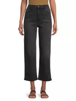 Укороченные прямые джинсы Kass со средней посадкой Hudson, цвет Ambition Black